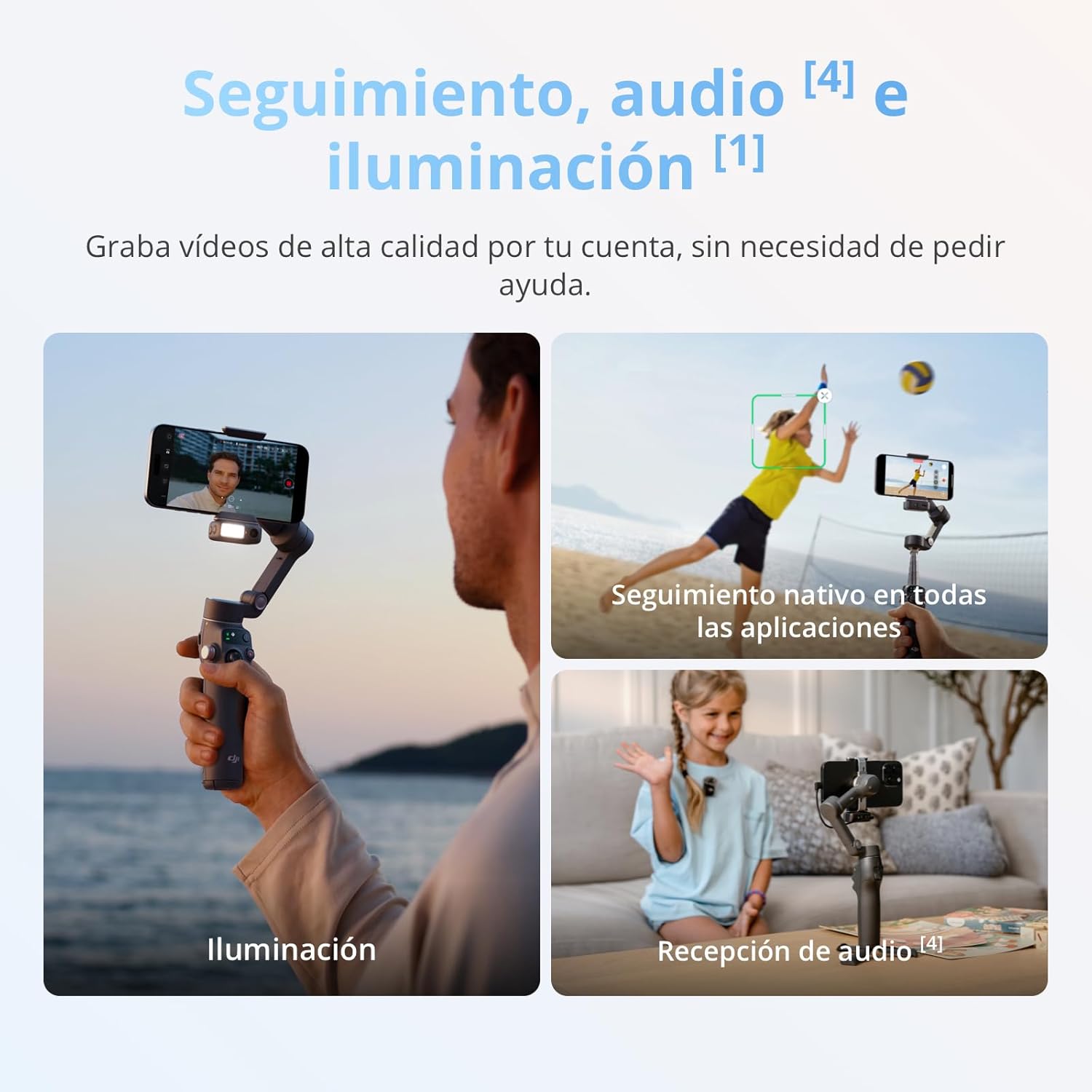 DJI Osmo Mobile 8 – Estabilizador Inteligente con Seguimiento IA 360°